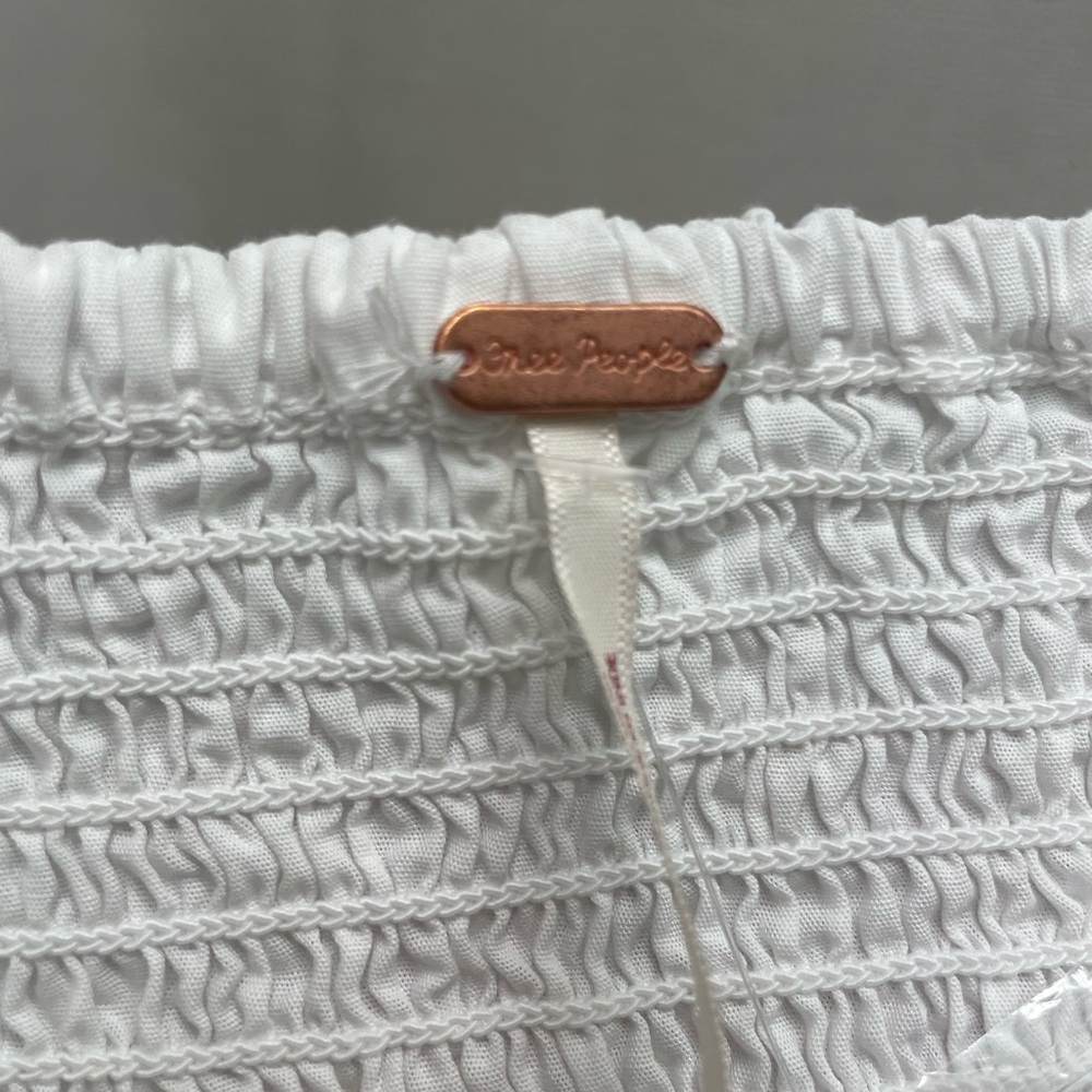 Free People White Sweet Sammi Sleeveless Tie Front Camisole - Picture 5 of 6